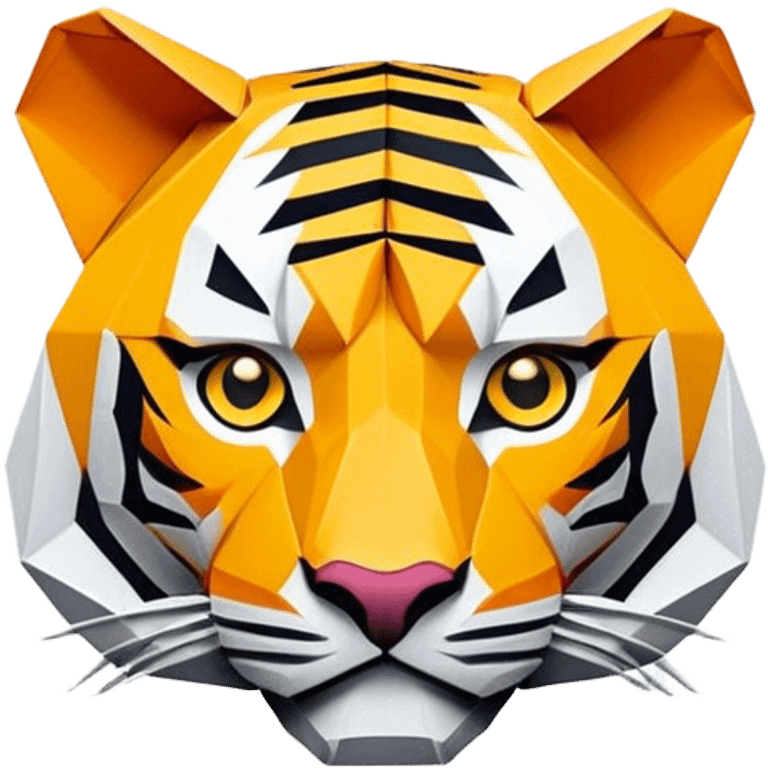 origami tiger emoji