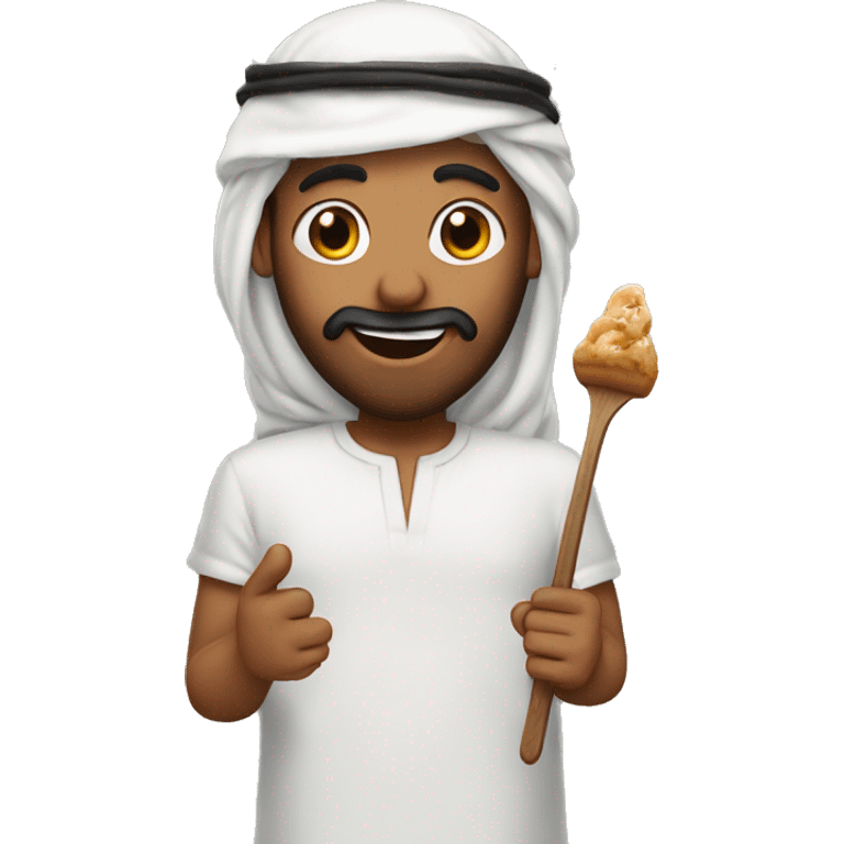 arab eat brown glace  emoji