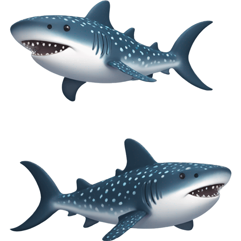 cute whale shark emoji