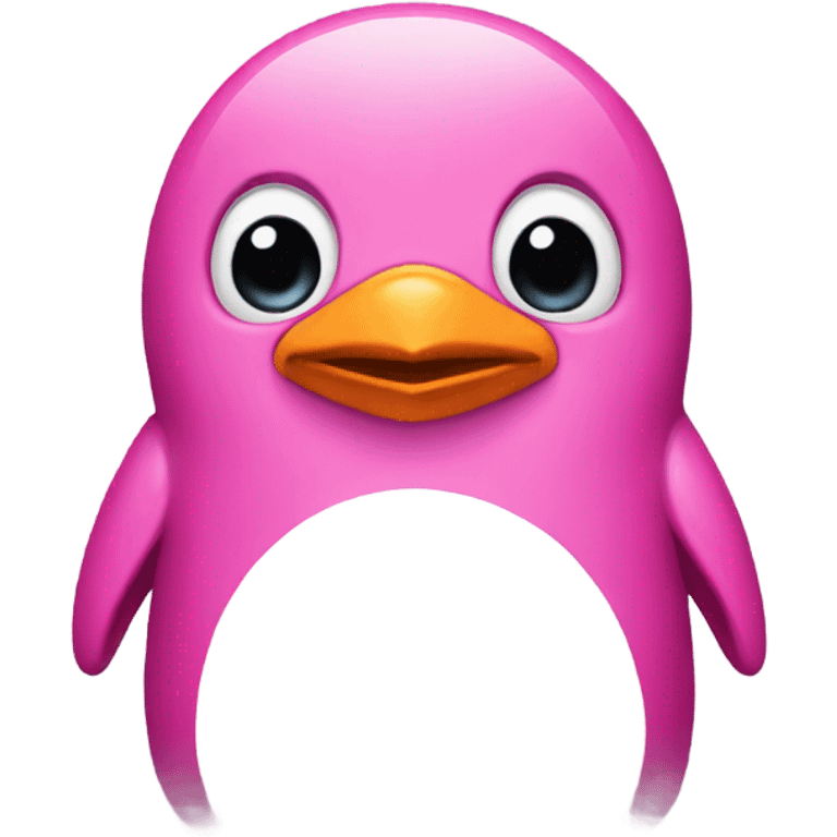 Pink penguin  emoji