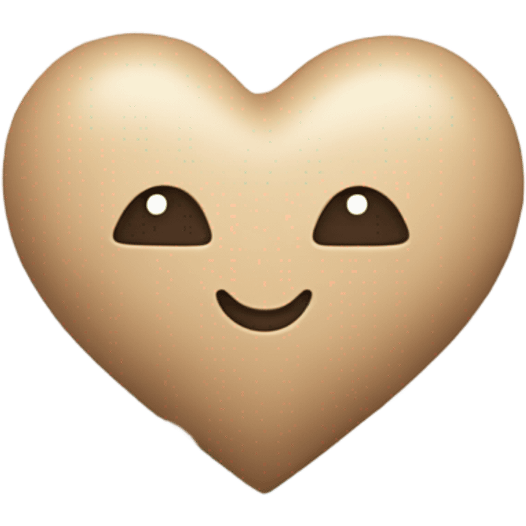 beige heart + cloud emoji