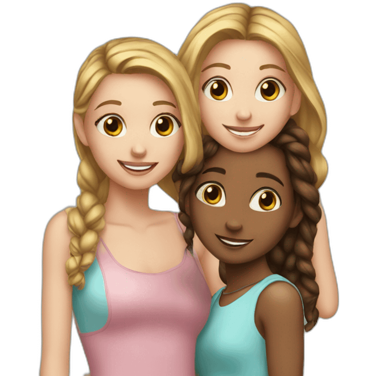 trio-girls-best-friends emoji