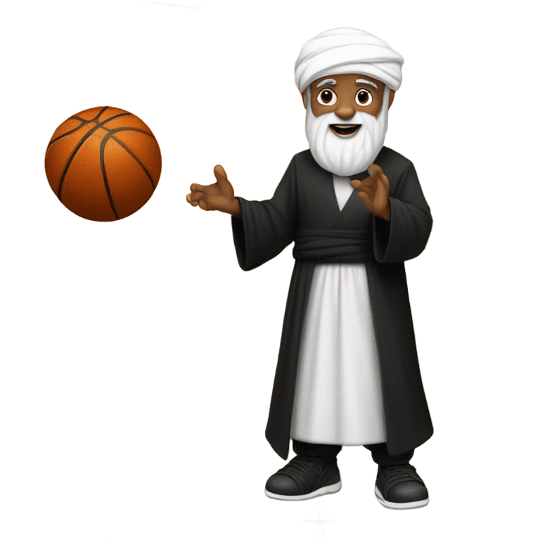 Ayatollah playing basketball emoji