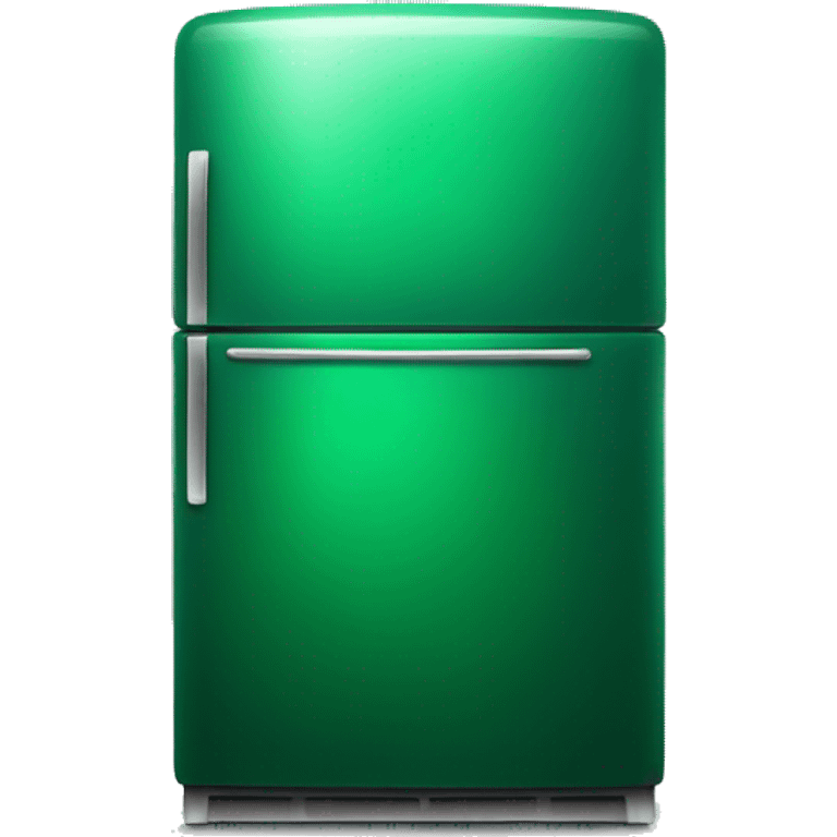 Realistic emerald green fridge  emoji