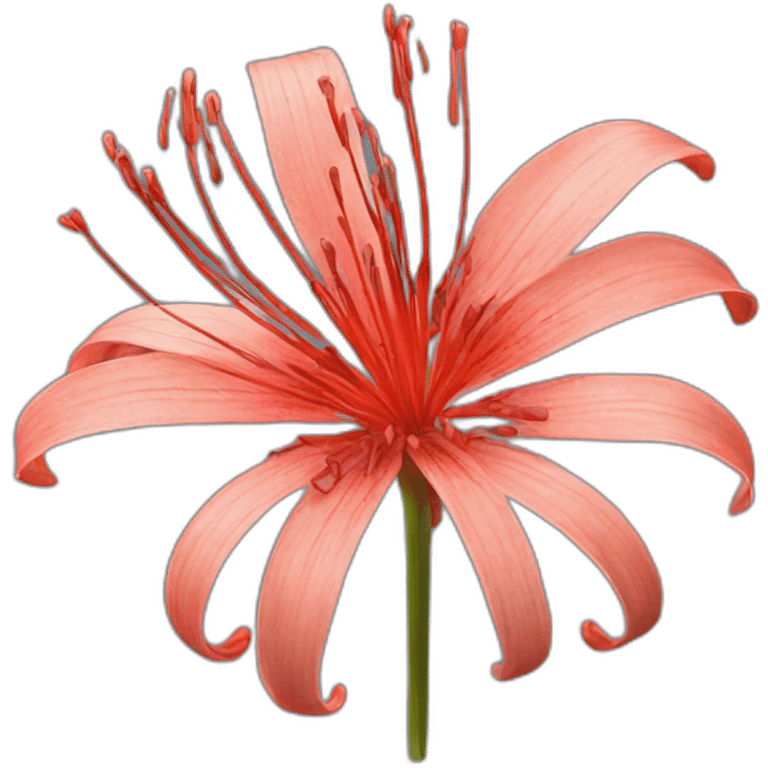 The Lycoris radiata flower emoji