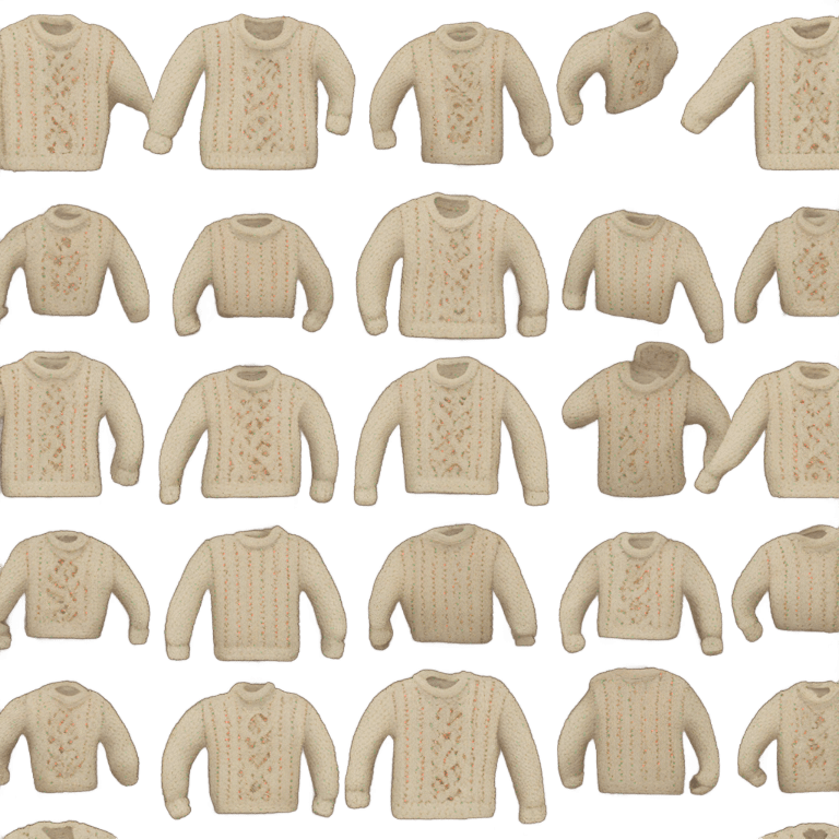 knitted vintage sweater emoji