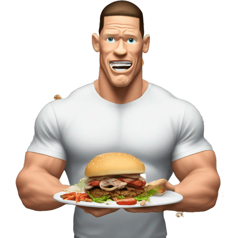  John Cena eating kebab  emoji