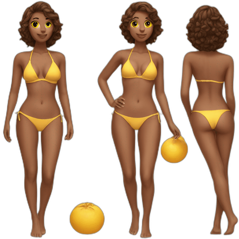 bikini girls emoji