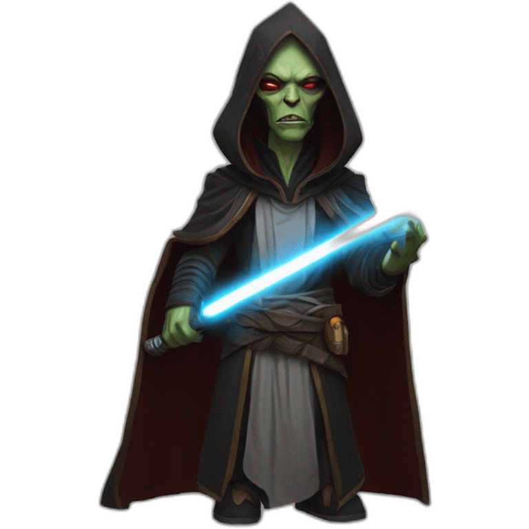 hyperrealist sith jedi in world of warcraft emoji