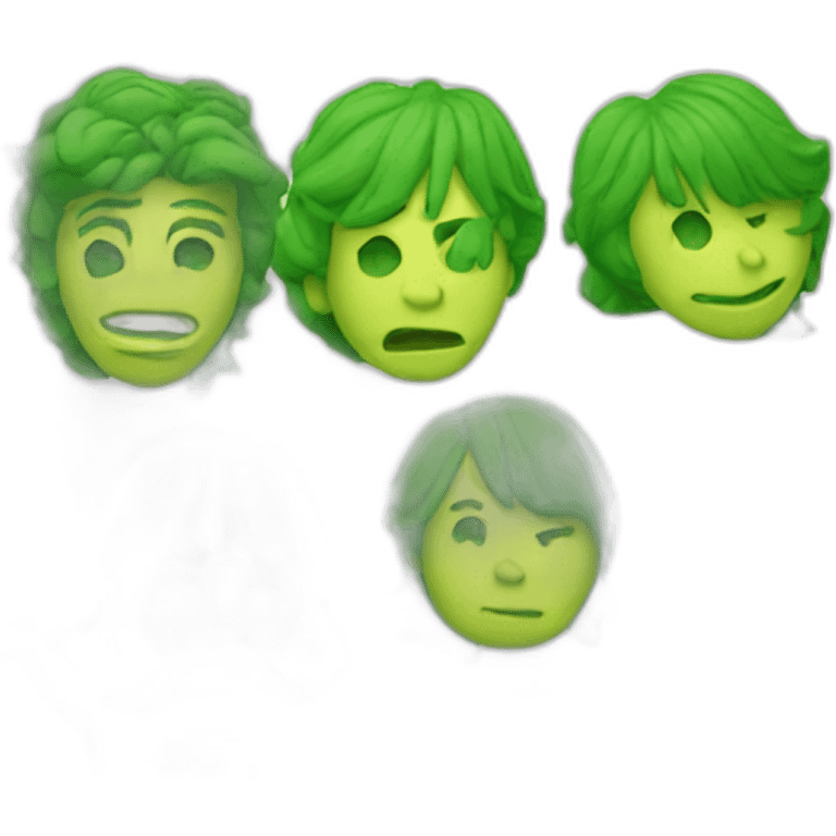 Simbolo dei rolling stones verde emoji