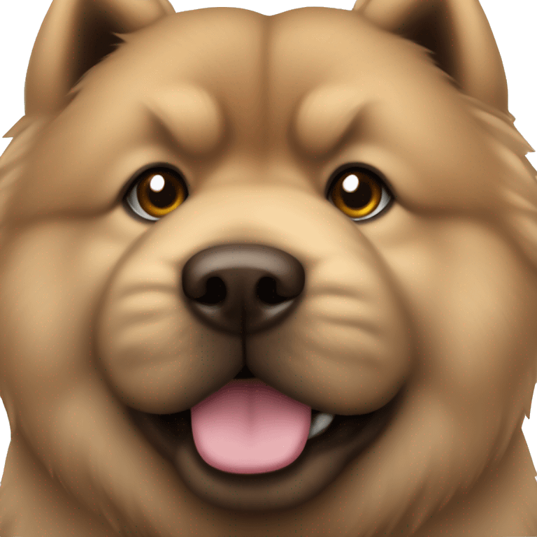 Chowchow dark brown emoji