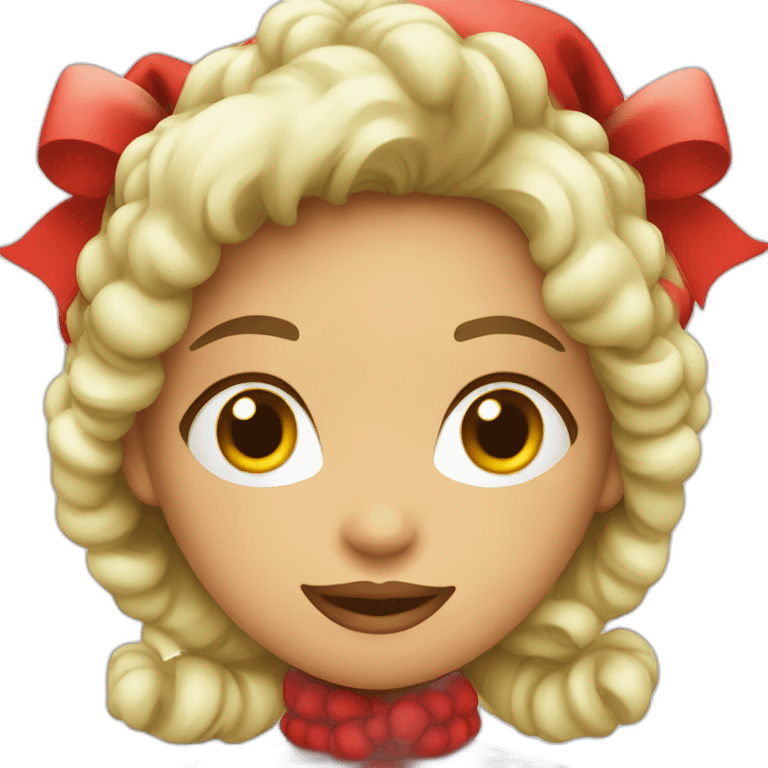 christmas girl from laptop emoji