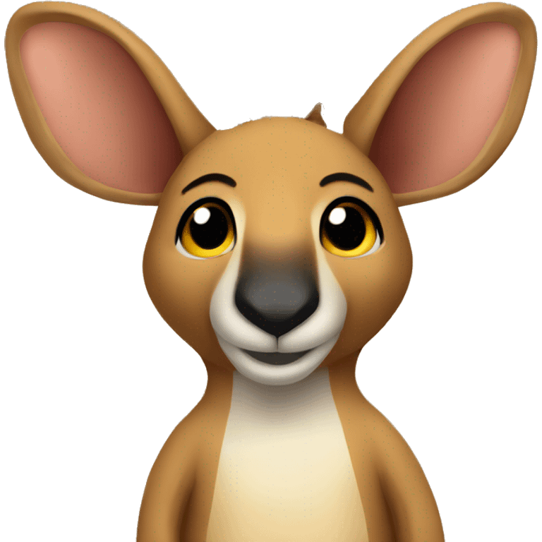 Kangaroo stuffed animal emoji