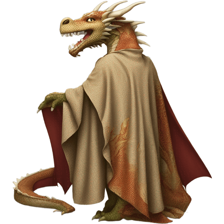 Dragon in a cloak emoji