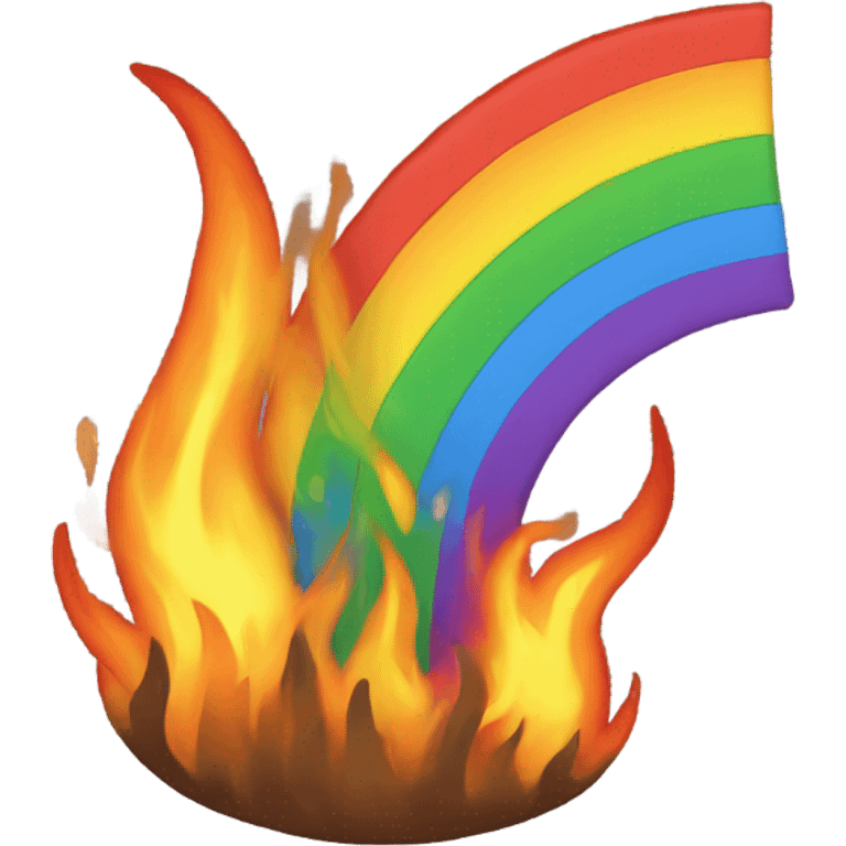 rainbow fire emoji