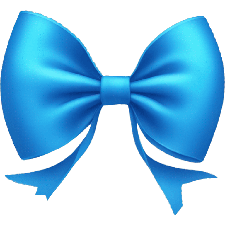 blue bow emoji