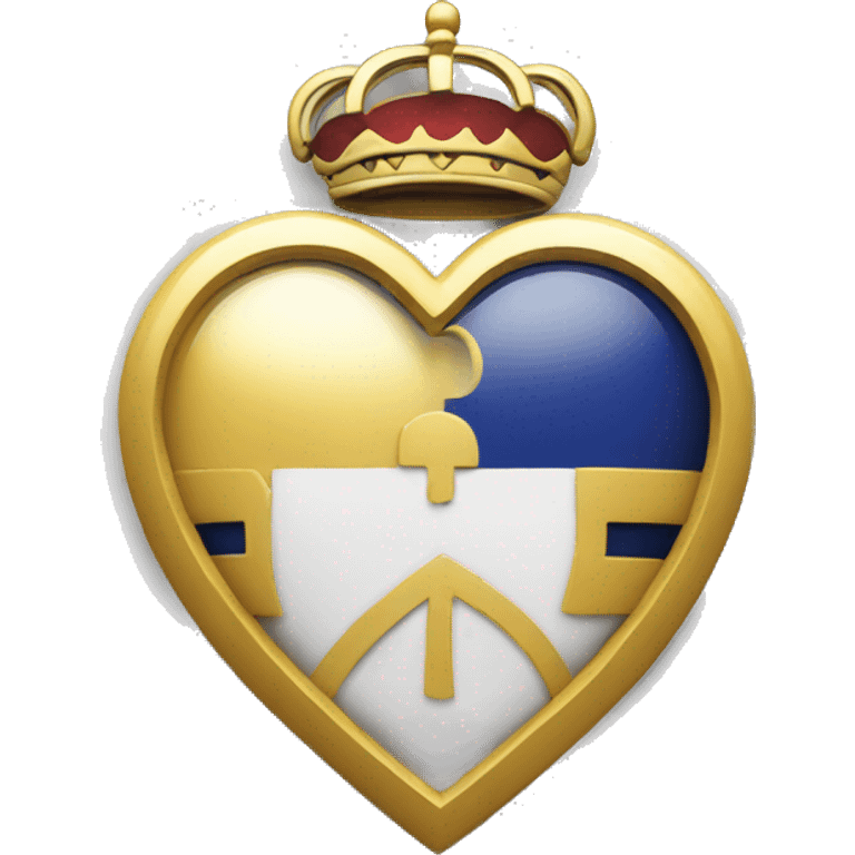 Heart wih real madrid logo emoji