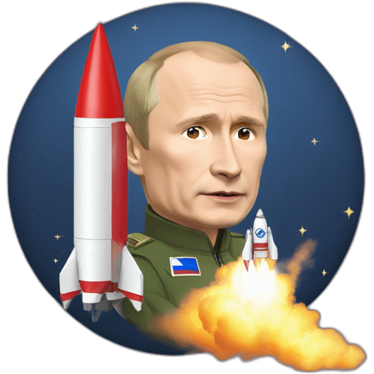 putin with rocket emoji