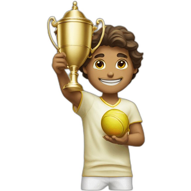 raphael nadal with throphy emoji