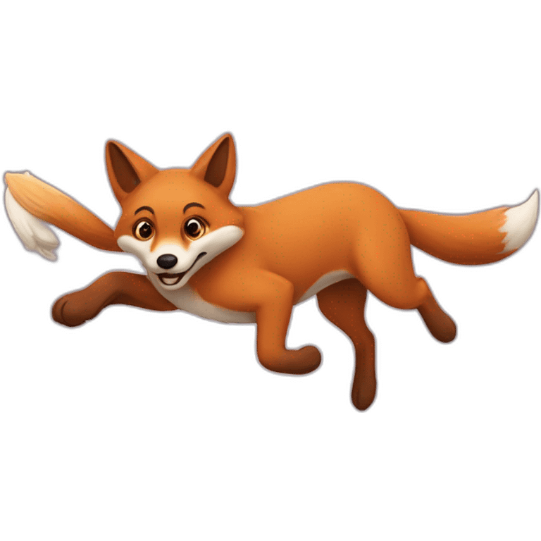 a quick brown fox jumps over the lazy dog emoji