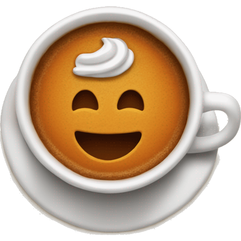 Pumpkin spice coffe emoji