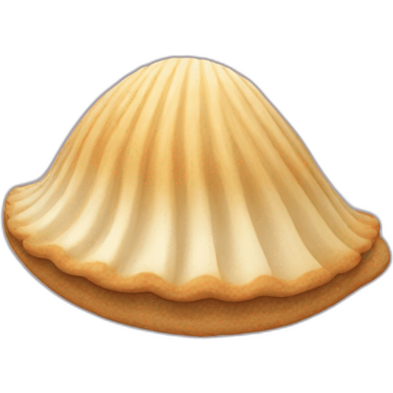 shell-shaped cookie emoji