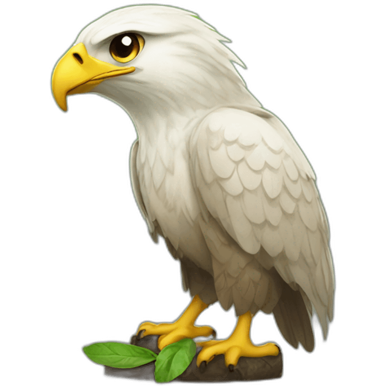 hawk with mojito emoji