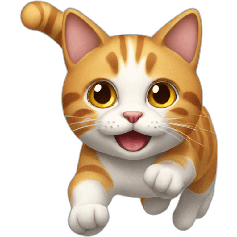 a cat running emoji