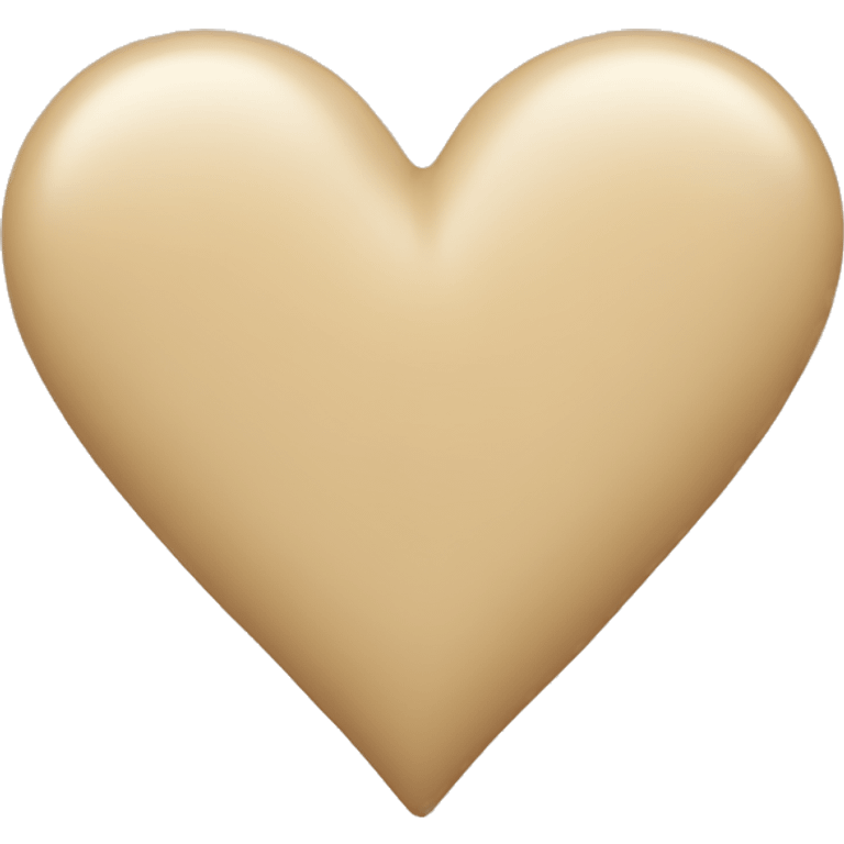 Beige heart  emoji