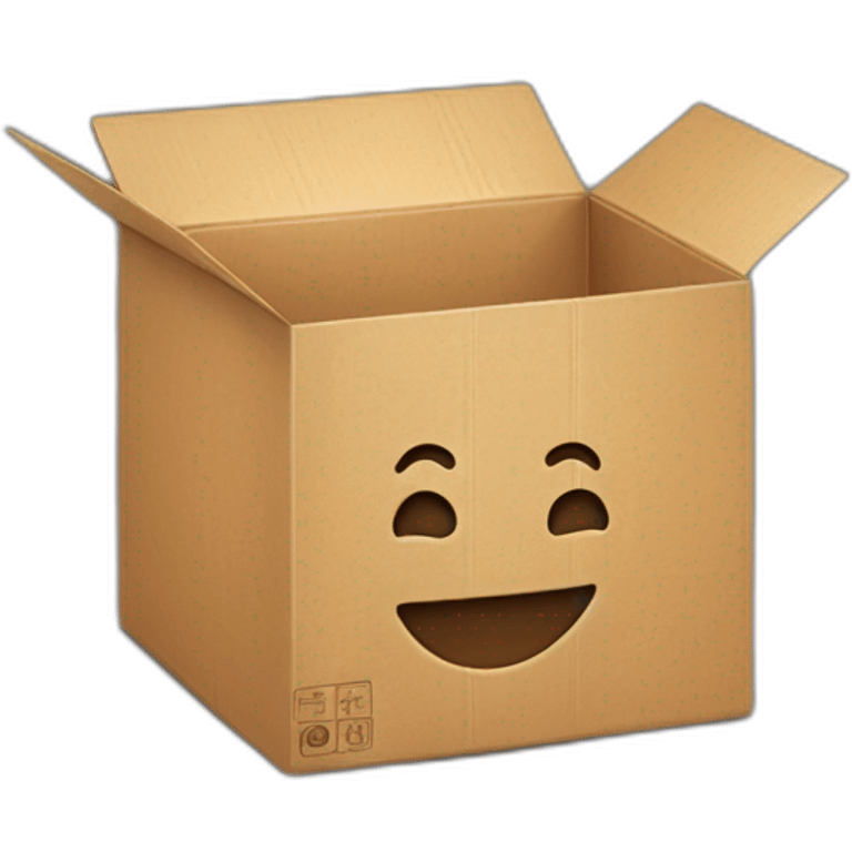 box with smile emoji