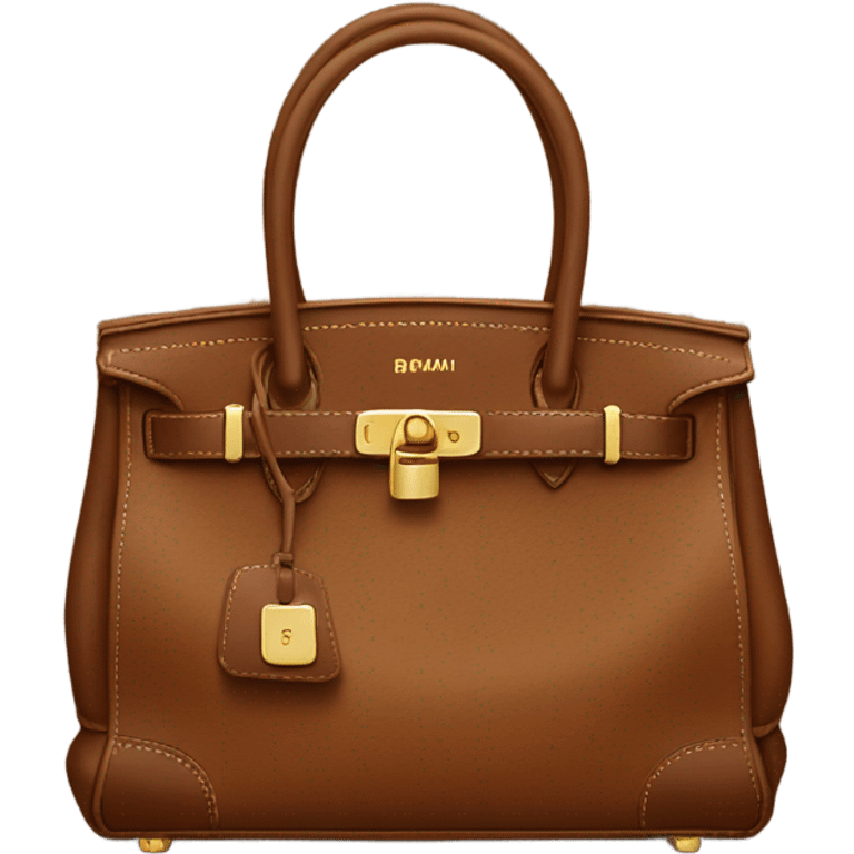 Brown Birkin bag emoji