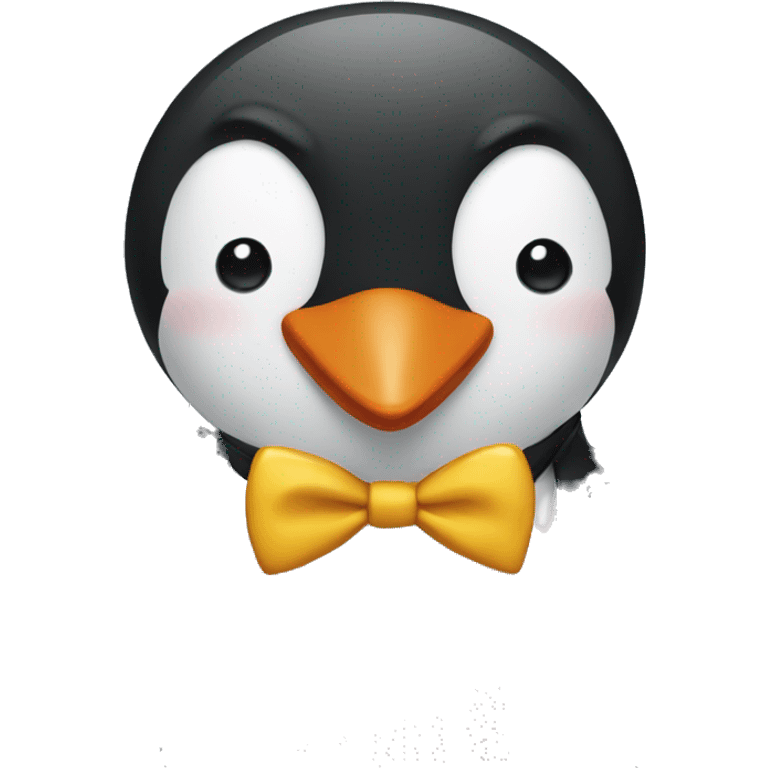 A penguin wearing a tuxedo  emoji