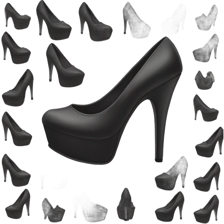 High platform heels  emoji