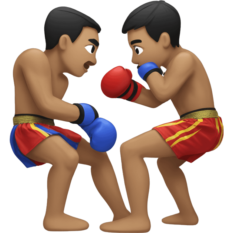 Muay thai match emoji