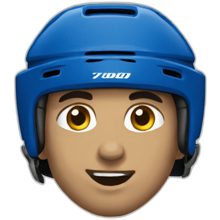 Avalanche hockey player emothing emoji