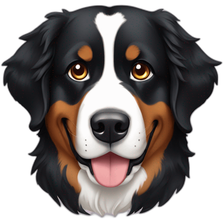 A sit bernese dog emoji