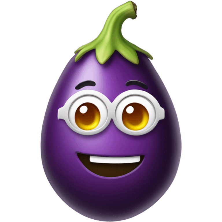 Rainbow eggplant emoji