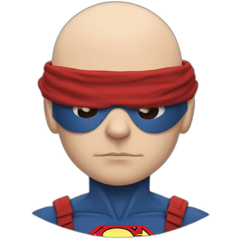 bald superman going to war emoji