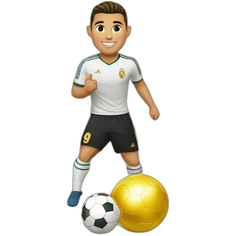 Cristiano Ronaldo with a ballon d’or emoji