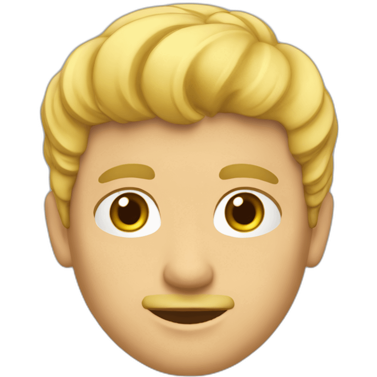 Un homme blond de côté emoji