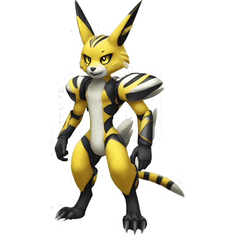 Metabee Renamon Zeraora full body emoji