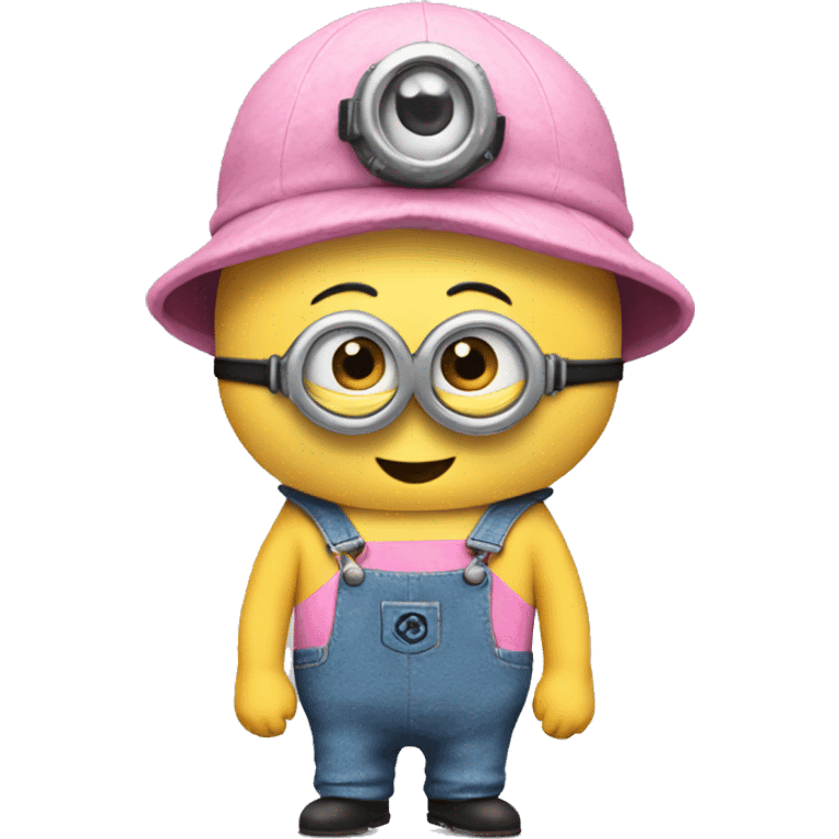 Minion in pink overalls emoji