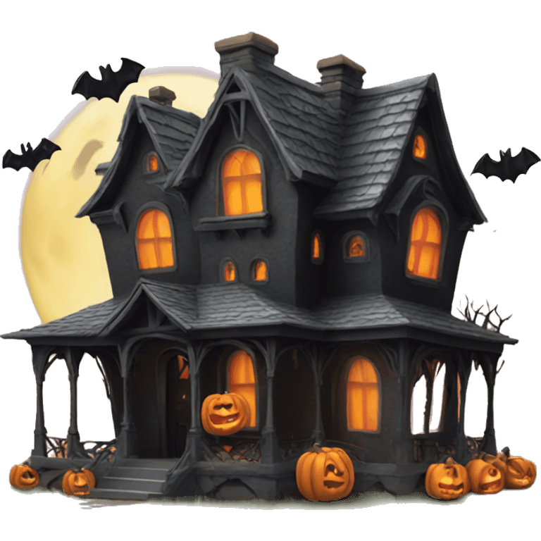 Halloween house emoji