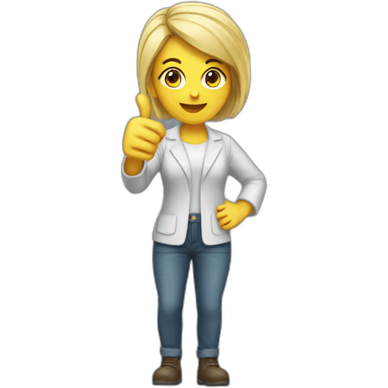 programmer girl thumbs up emoji