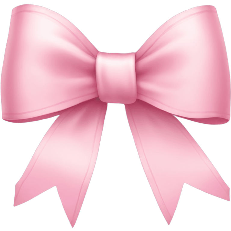 light pink ribbon bow emoji