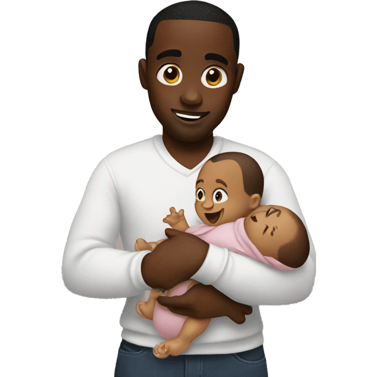 diddy holding a baby emoji