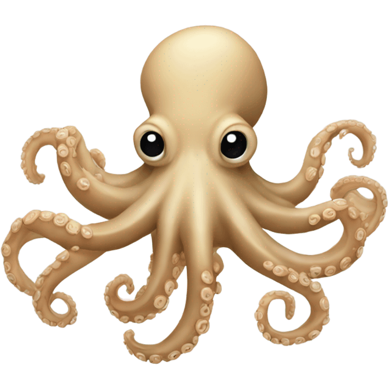 Beige octopus emoji