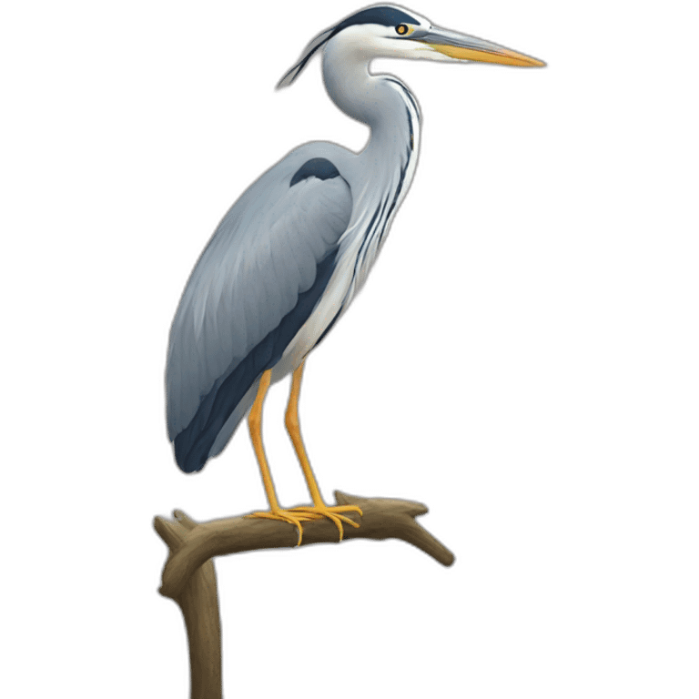 Heron with Yoann tshirt emoji