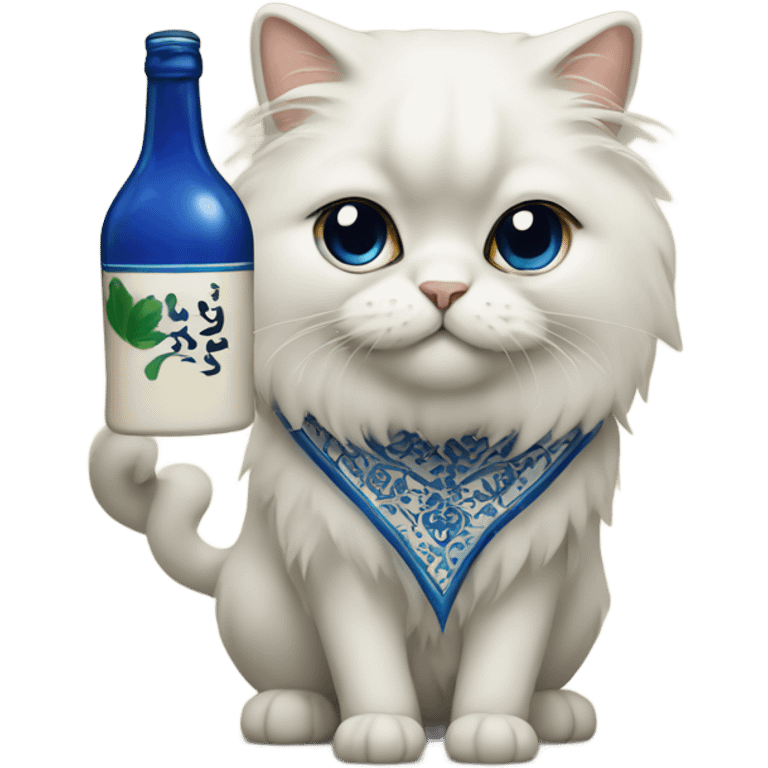 Persian with sake emoji