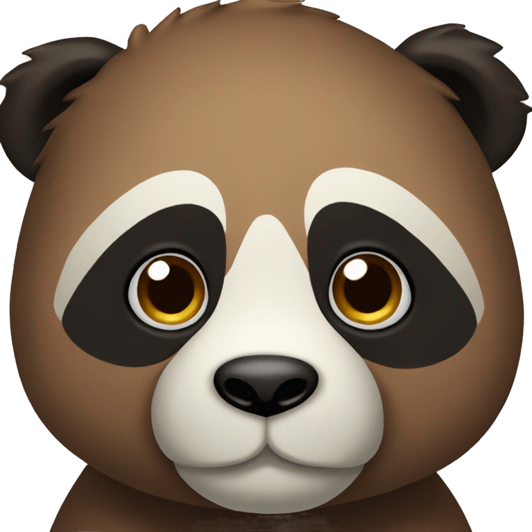 panda marron emoji